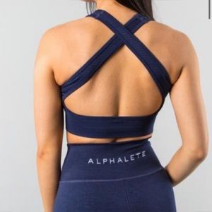 Alphalete Navy Vault Bra